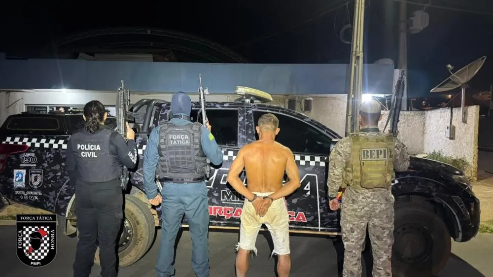 PMPI prende suspeito de tentativa de homicídio e apreende pistola e drogas em Picos