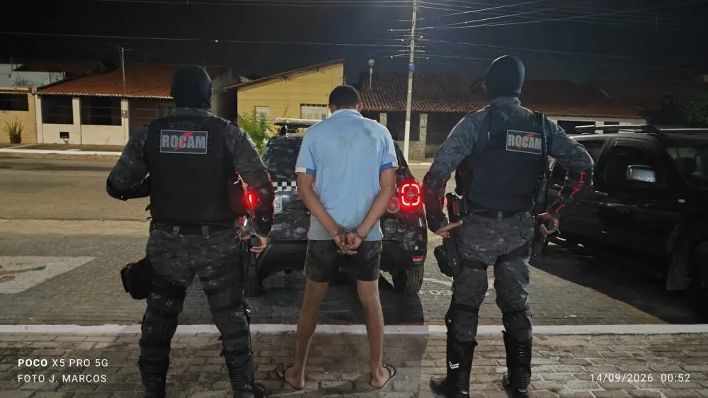 HOMEM É PRESO COM PISTOLA E MAIS DE 100 MUNIÇÕES DURANTE AÇÃO INTEGRADA EM LUÍS CORREIA