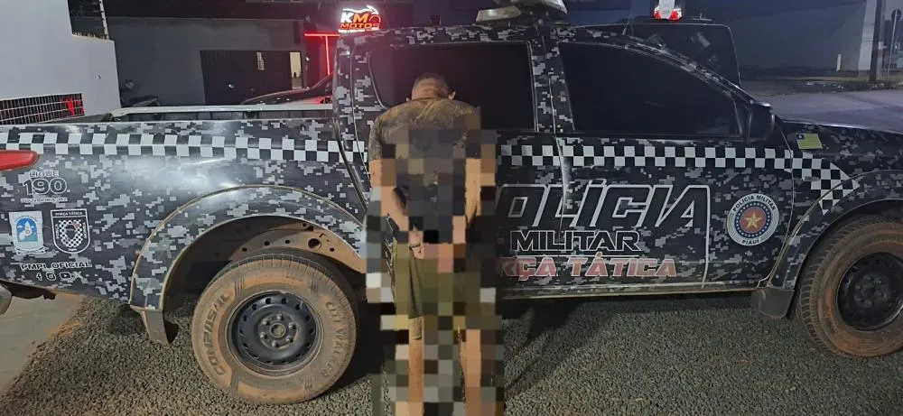 PM cumpre mandado de prisão contra condenado por homicídio qualificado em Uruçuí
