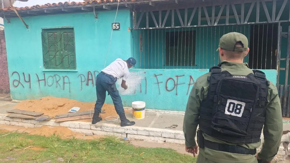 Com remoção de pichações, abordagens e barreiras, PM deflagra operação em Luís Correia