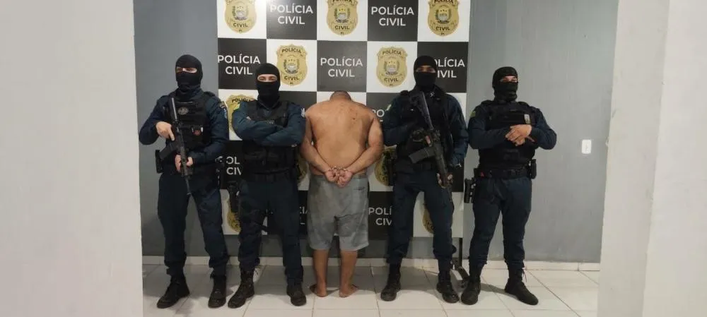 SSP-PI cumpre mandado de prisão contra suspeito de homicídio e tráfico de drogas em Esperantina